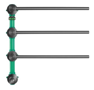 AZ402PPR暗装智能电热毛巾架（三杆款）（绿）